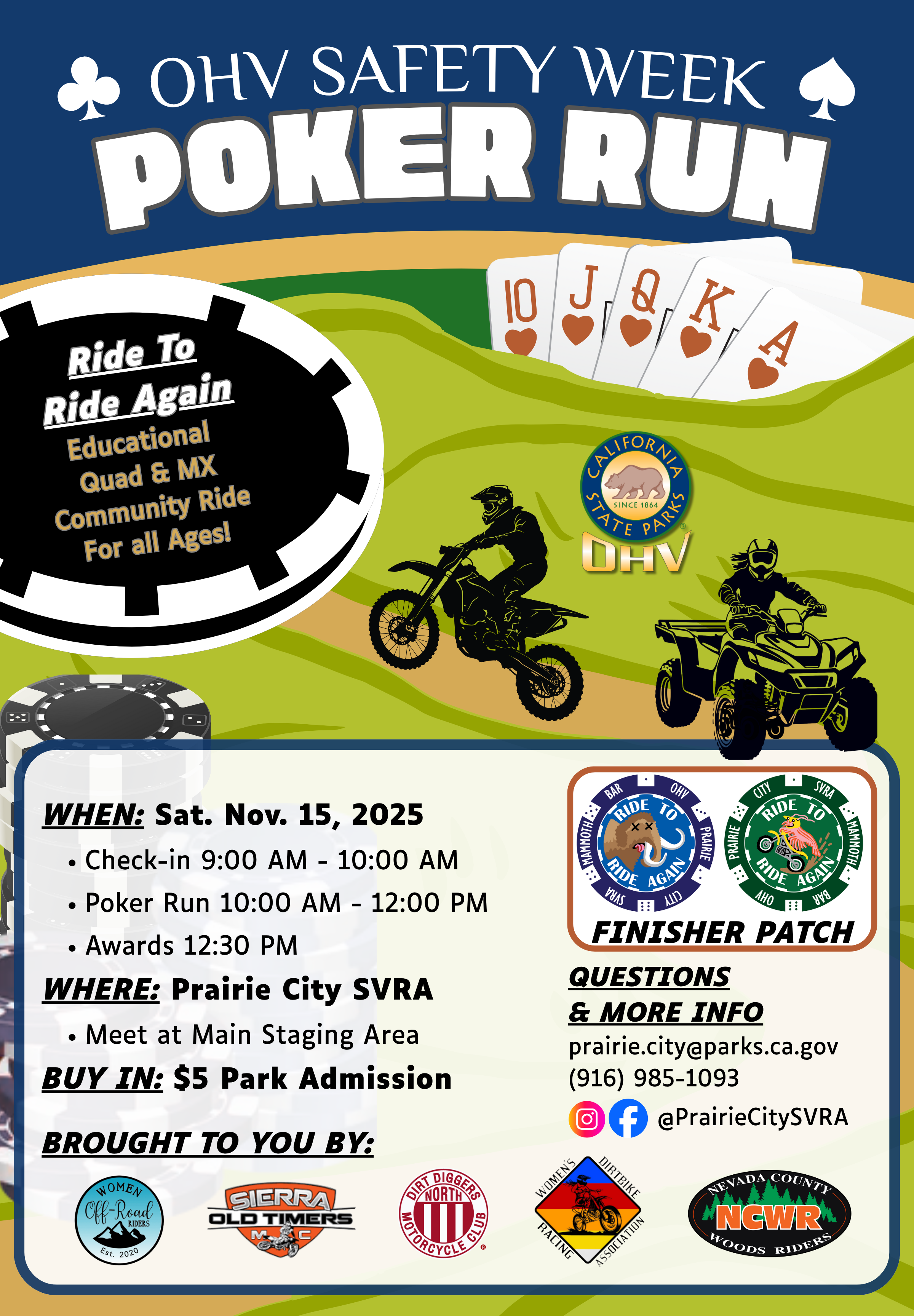 OHV Safety Week Poker Run Event